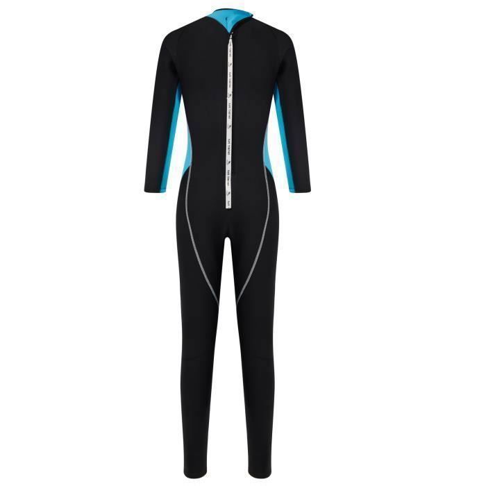 Women's 2mm Neoprene Thermal Wetsuit with Long Sleeves, One-Piece Suit for Diving, Surfing, and Snorkeling