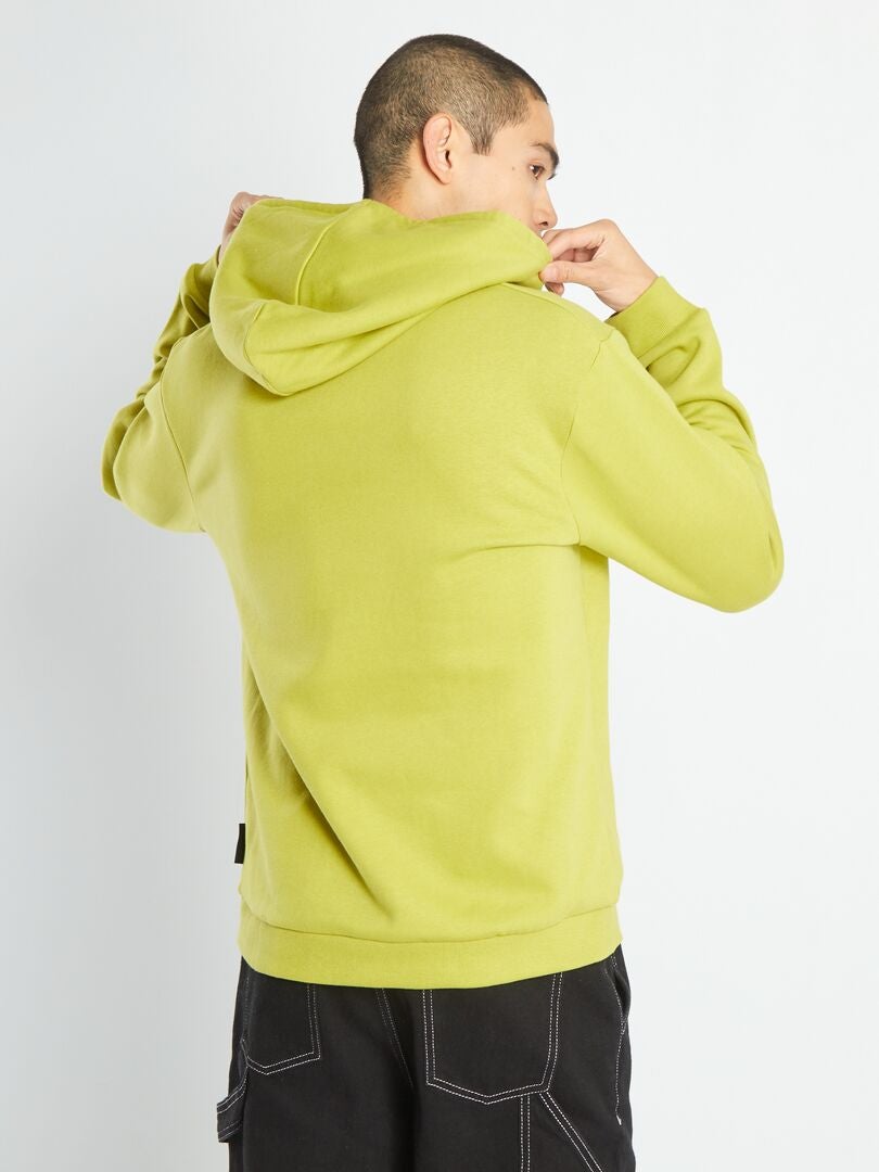 Bluza z kapturem i kieszenią kangurkową - KHAKI