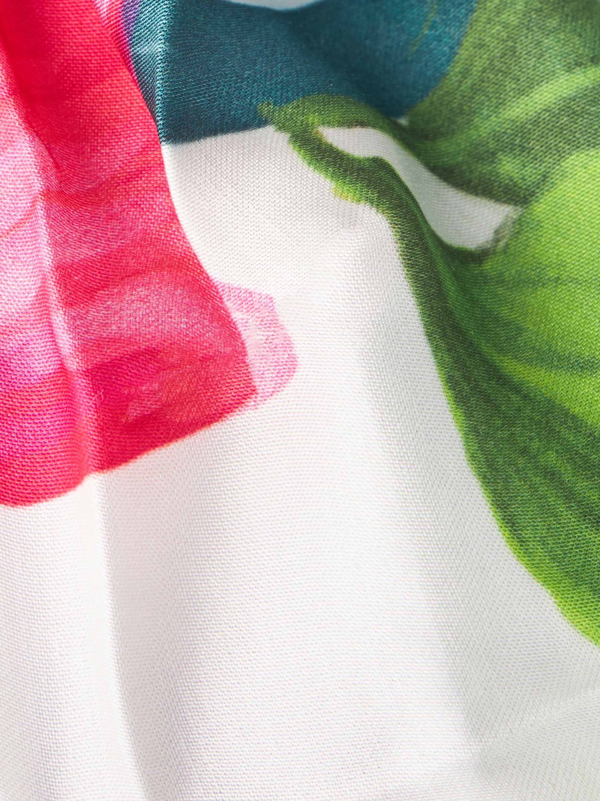 Hoofdband van satijn met tropische print voor meisjes