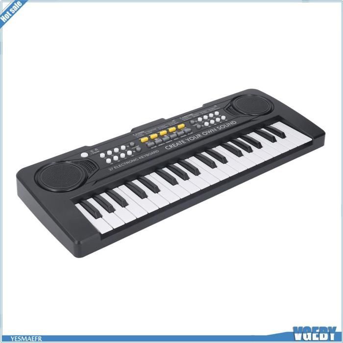 Teclado eletrônico Ashata de 37 teclas, brinquedo infantil com teclado de piano e quebra-cabeça.