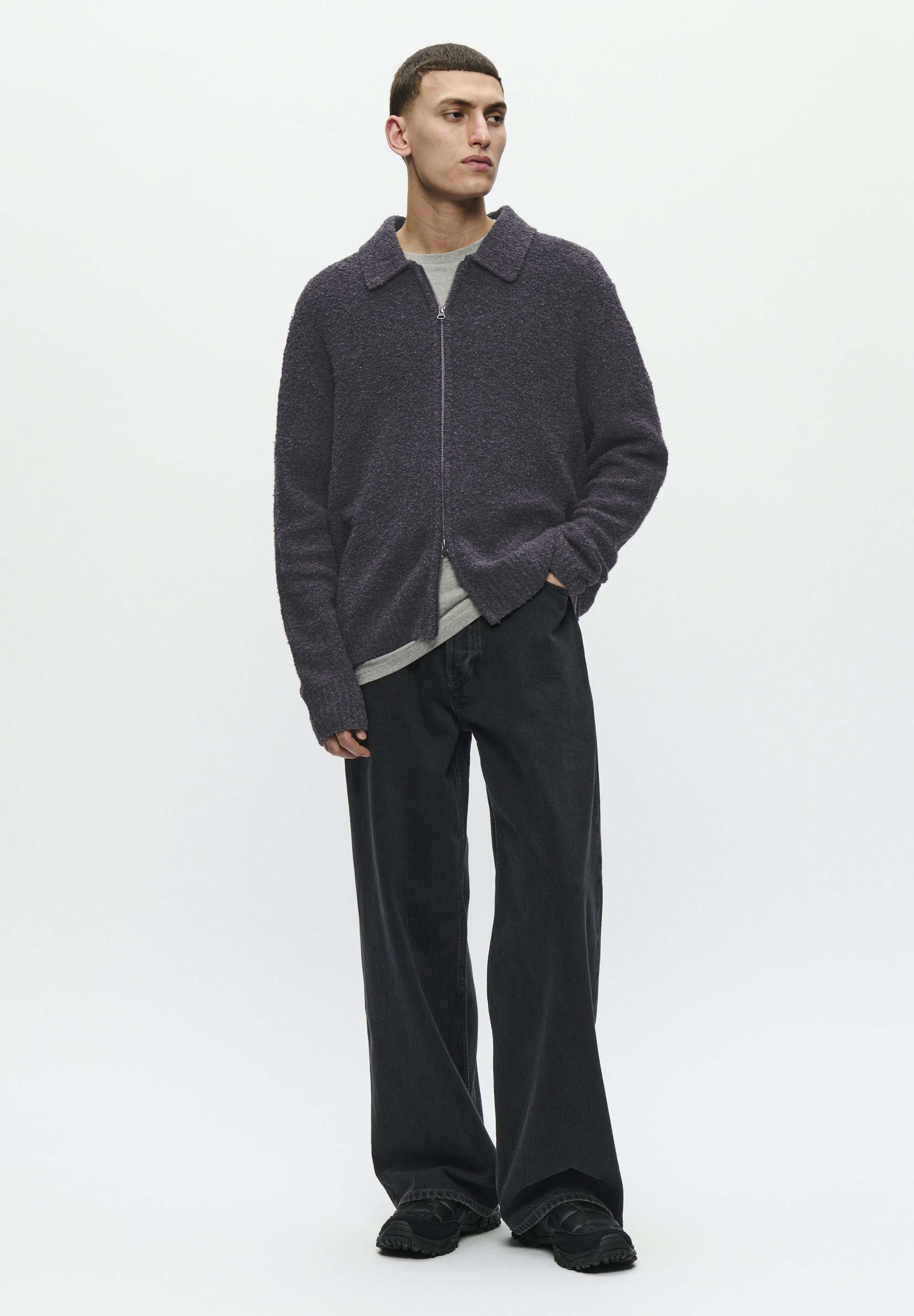 WOOD WOOD ANDY - Cardigan - zwart zand