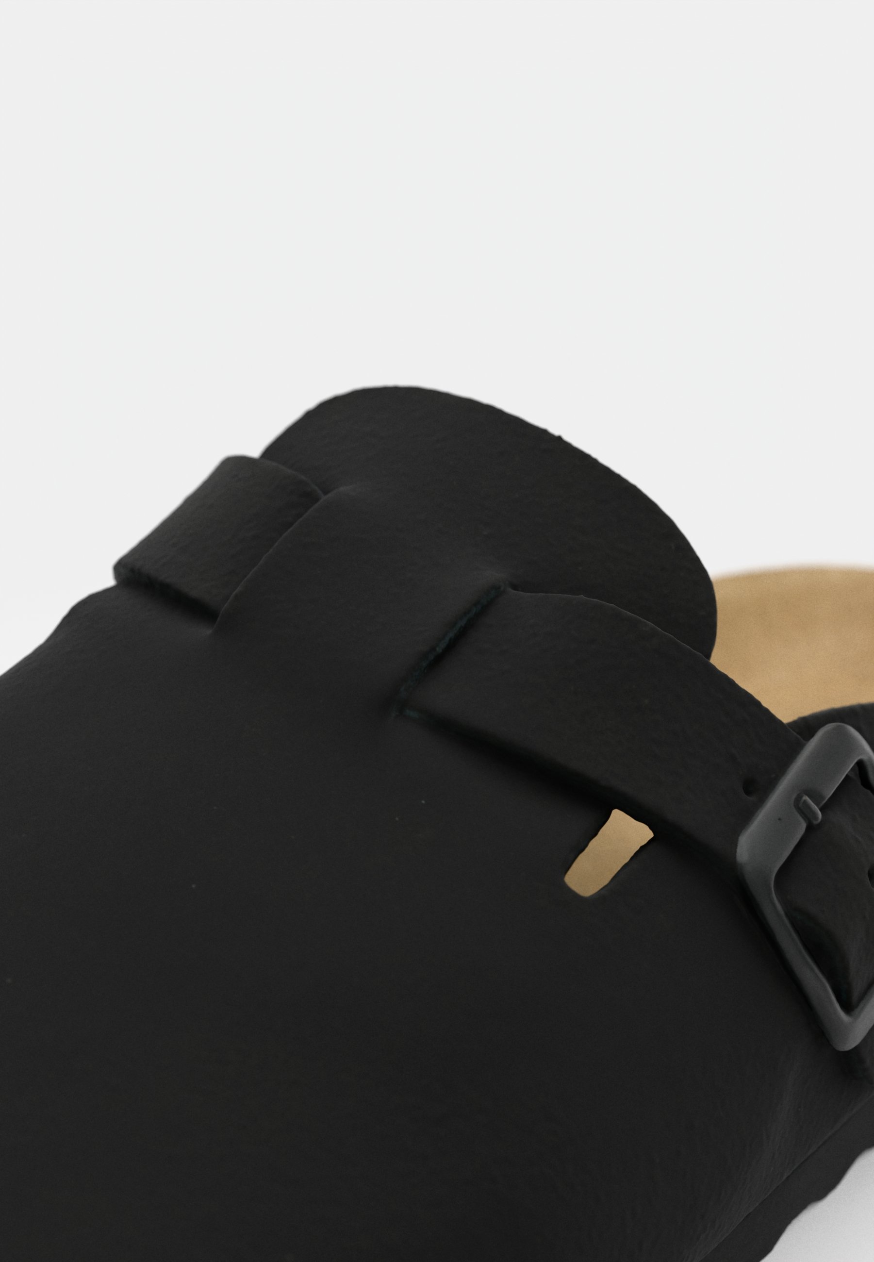 Pier One leren unisex slippers - zwart