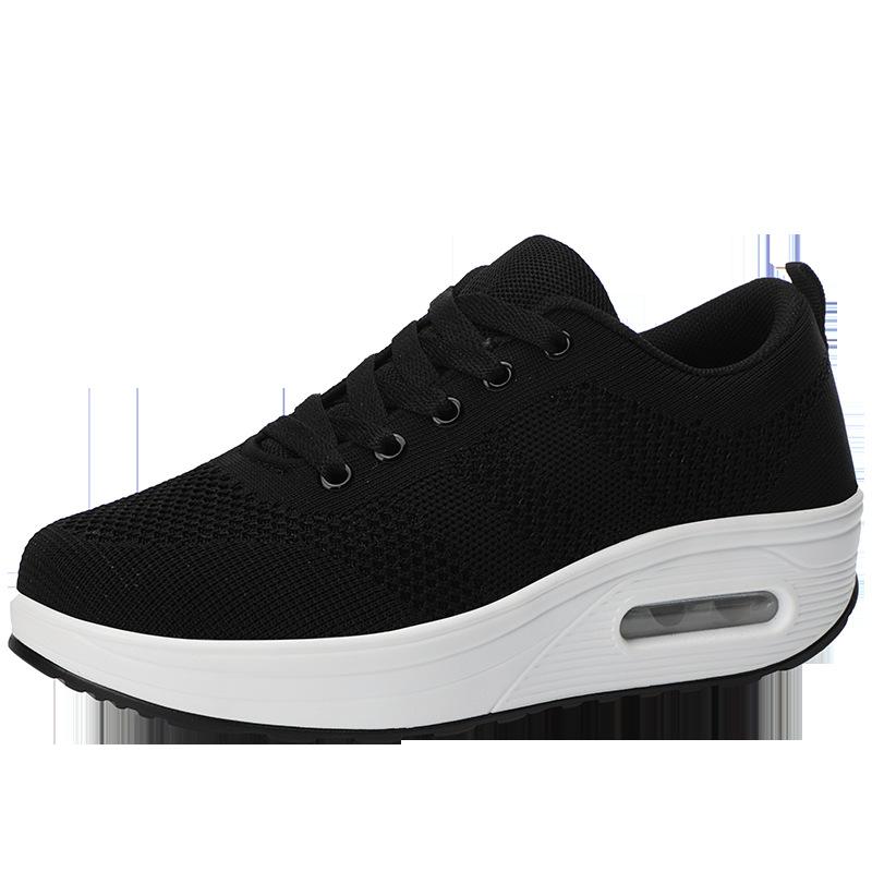 Chaussures décontractées pour femmes, chaussures plates respirantes en maille, baskets pour la salle de sport, chaussures vulcanisées