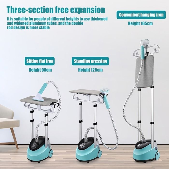 Défroisseur vapeur professionnel à 11 vitesses, chauffage rapide de 2000 W, réservoir d'eau de grande capacité de 1,5 L