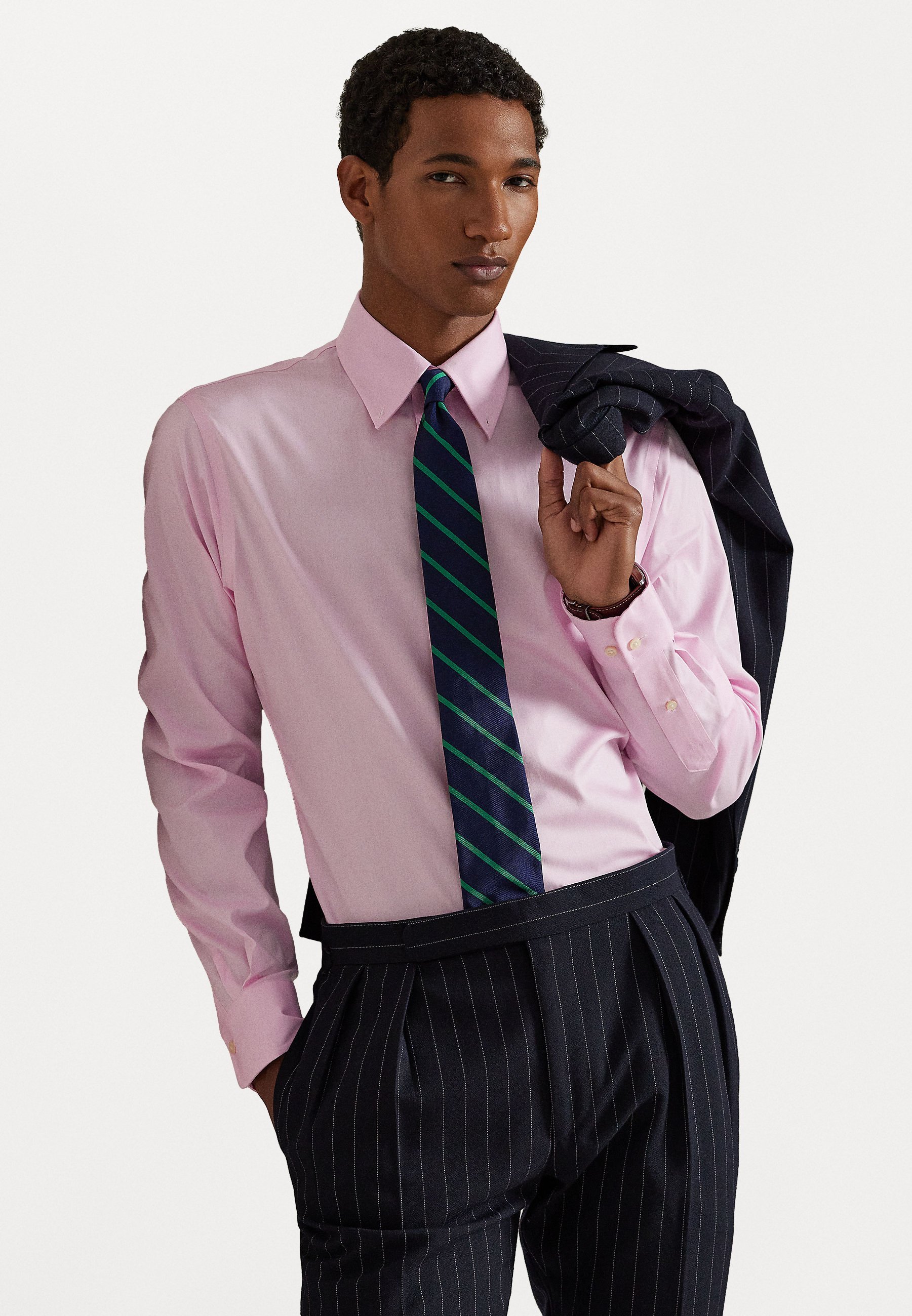 Polo Ralph Lauren CUSTOM FIT PINPOINT OXFORD SHIRT - Shirt - roze/wit