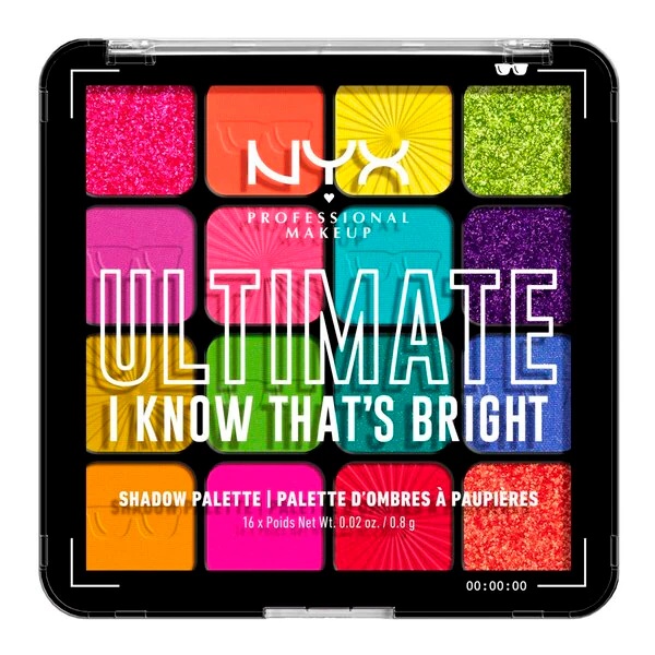 NYX Professional Makeup Ultimate I Know That ir spilgta krāsu palete.