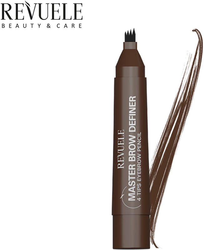 Revuele Master Brow Definer Lápis para Sobrancelhas com 4 Pontas - Lápis de precisão para sobrancelhas