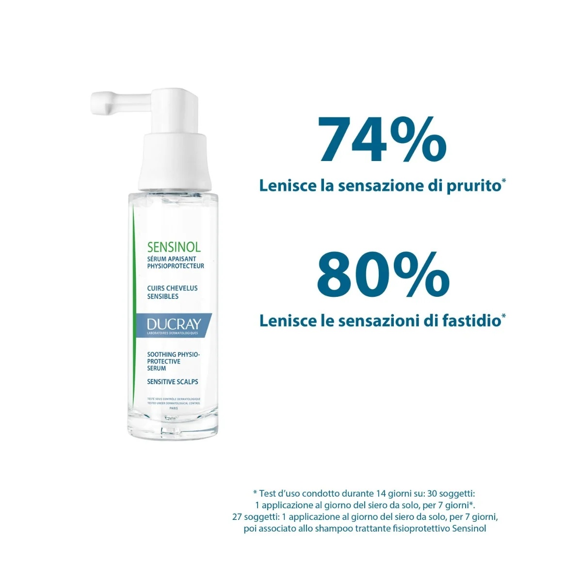DUCRAY Sensinol Fysiotherapie Kalmerend Serum 30 ml Gevoelige hoofdhuid met jeuk