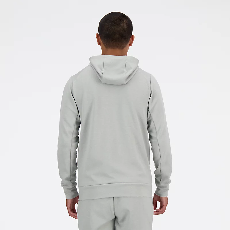 Herren-Tech-Strickhoodie – Sportgrau