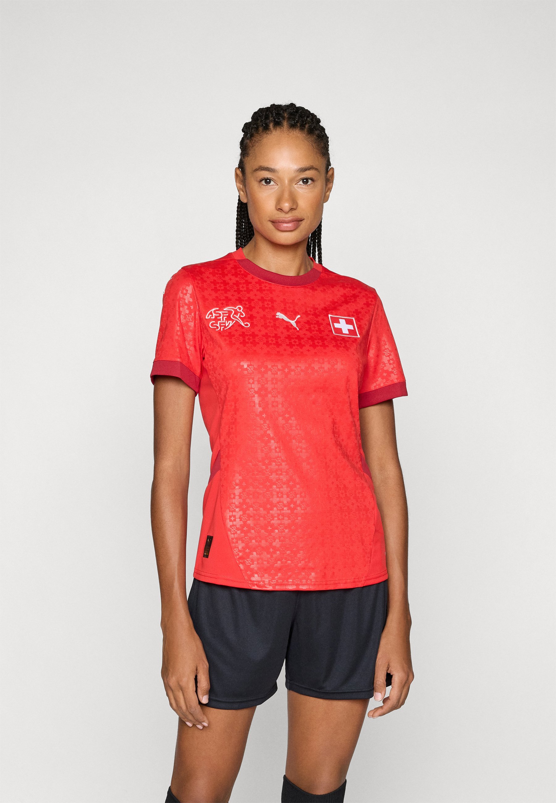 Puma SWITZERLAND SFV HOME JERSEY REPLICA W - Nationale teamkleding - rood/donkerrood