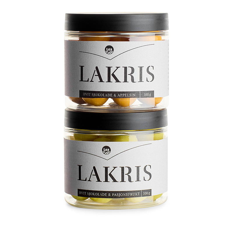 Lea sjokoladekuler med lakris 2-pakning med cellofan