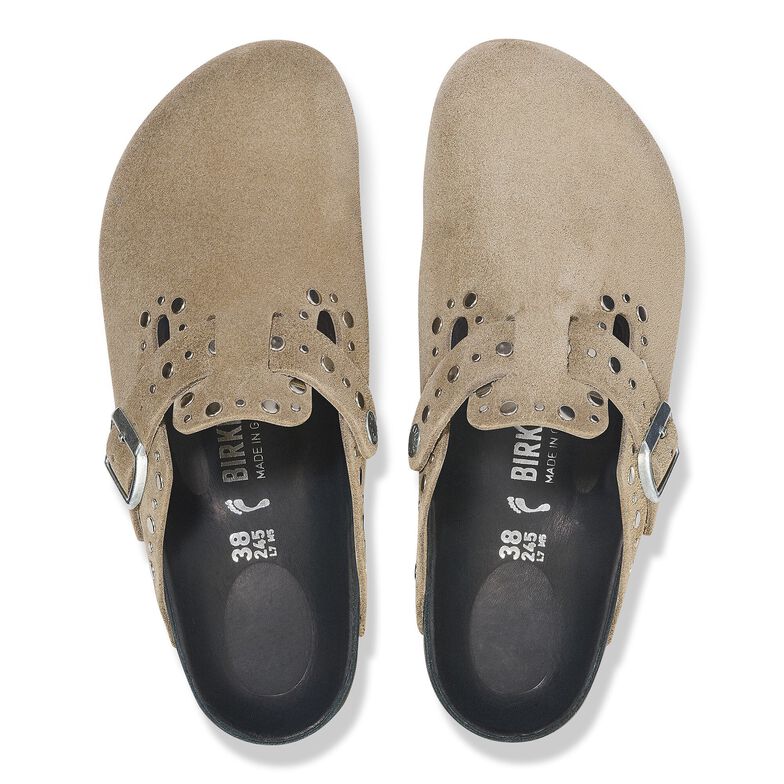 Boston Rivet Pelle scamosciata - Taupe Taupe