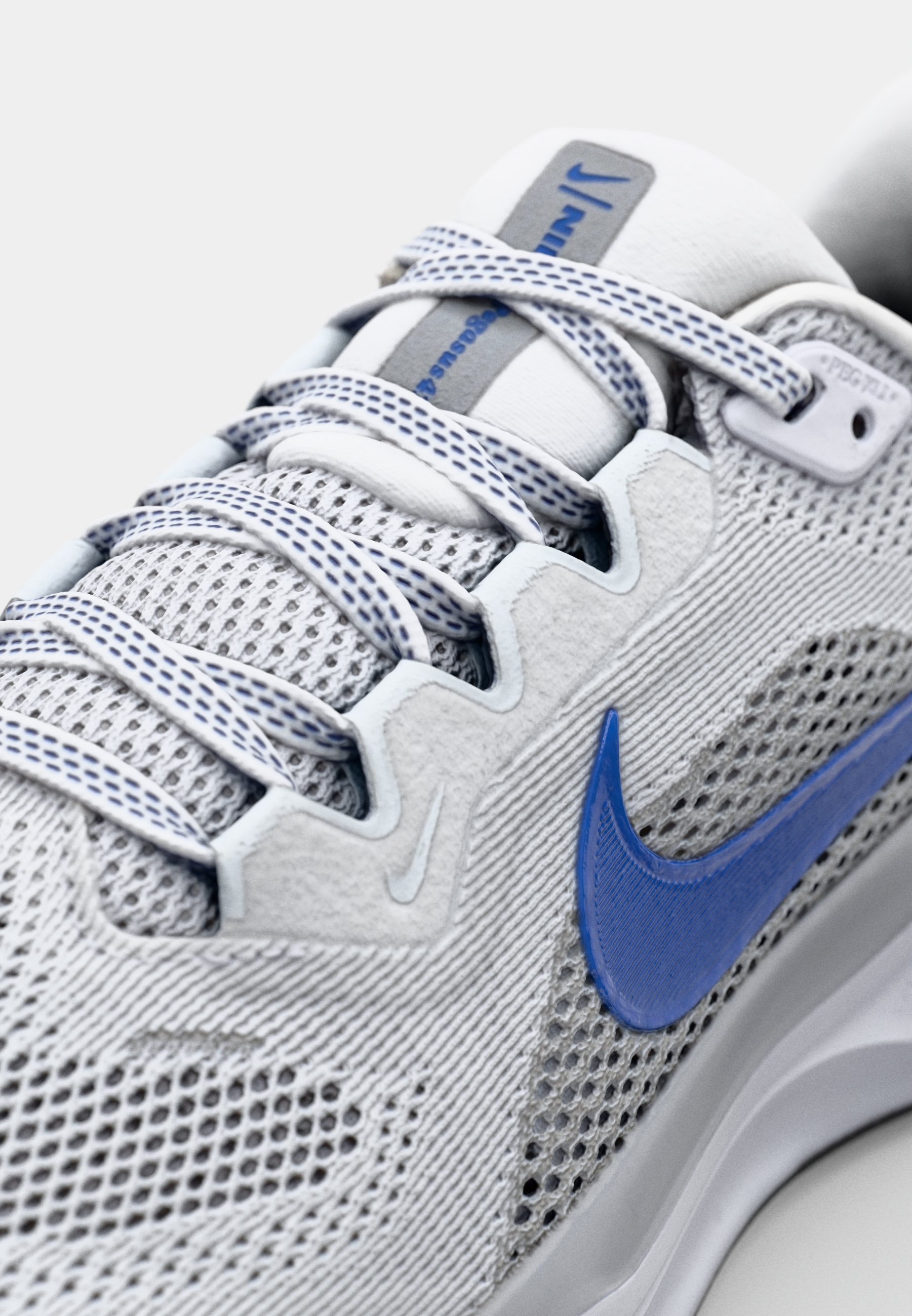 Nike Performance AIR ZOOM PEGASUS 41 - Scarpe da corsa su strada - bianco/blu racer/grigio lupo/platino puro/nero