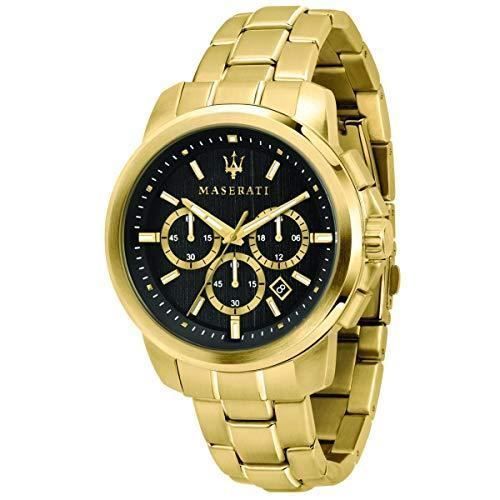 Watch - MASERATI - R8873621013 - Chronograph - Steel - Yellow Gold PVD