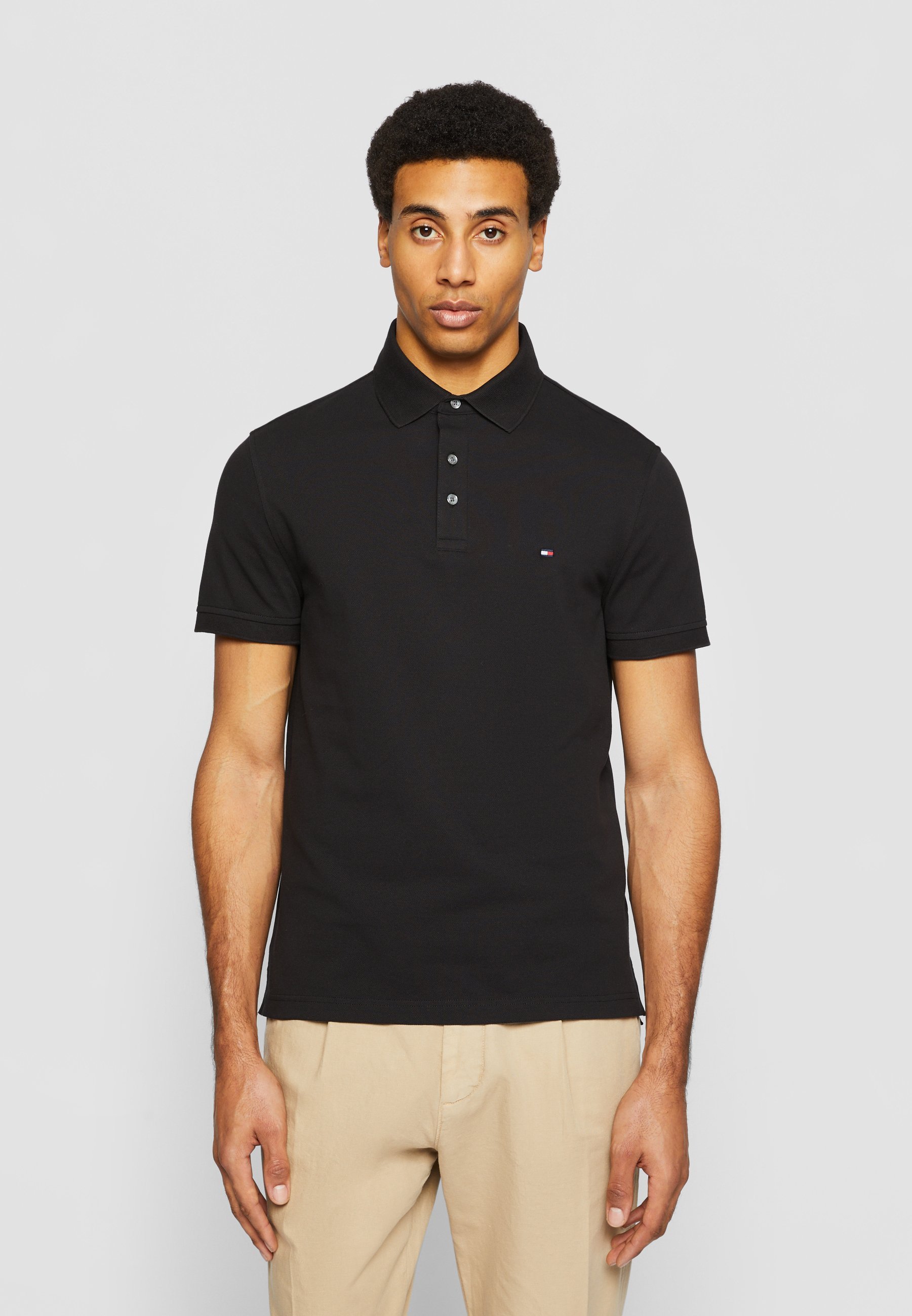 Polo Tommy Hilfiger SLIM noir