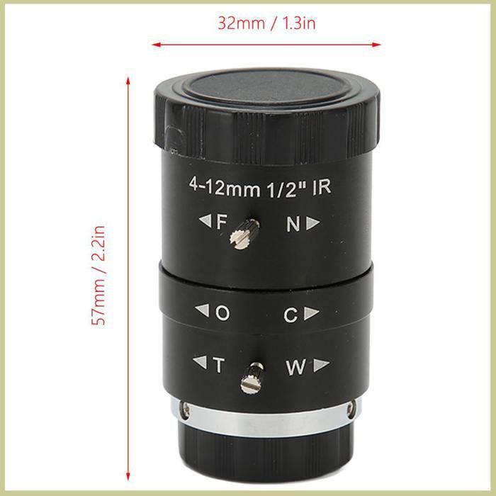 Lente de cámara Cocosity con montura CS - Lente telefoto zoom industrial HD para proyector