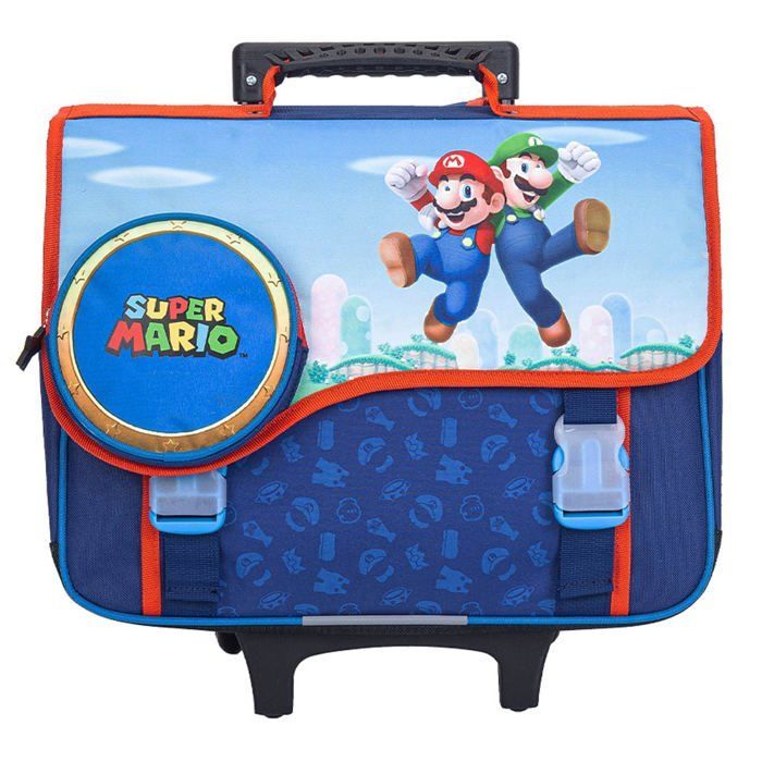 Cartable à roulettes 41 cm Super Mario