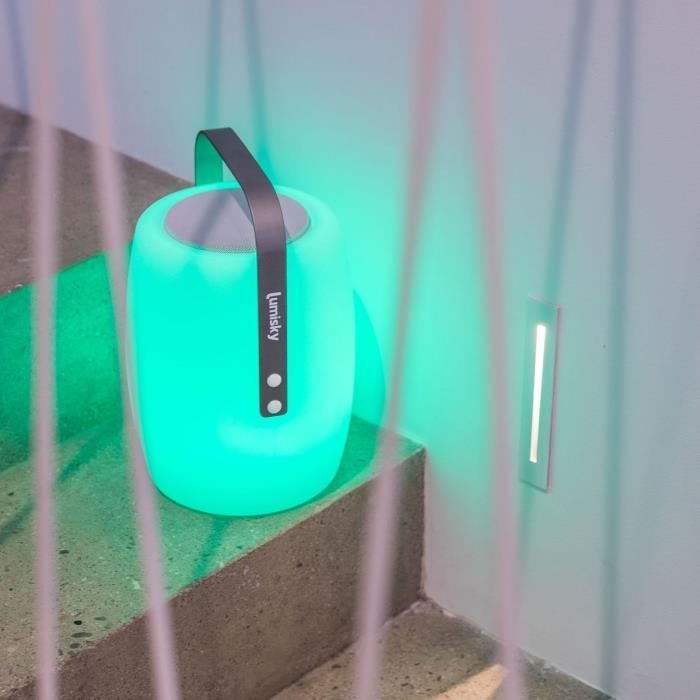 Lampada con altoparlante Bluetooth wireless - LUMISKY - LUCY PLAY - H31 cm - LED bianco e multicolore dimmerabile