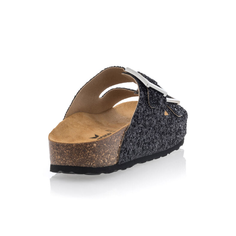 Sandalias negras para mujer / Zapatos de punta abierta
