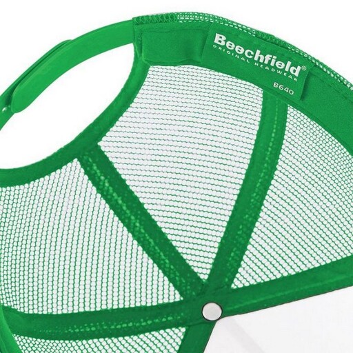 Beechfield Medium Cap/Visor Atmungsaktives Bienenstrickgewebe