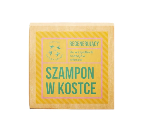 Mydlarnia Cztery Szpaki Eukaliptus Cytrynowy regenerujący szampon w kostce 55g
