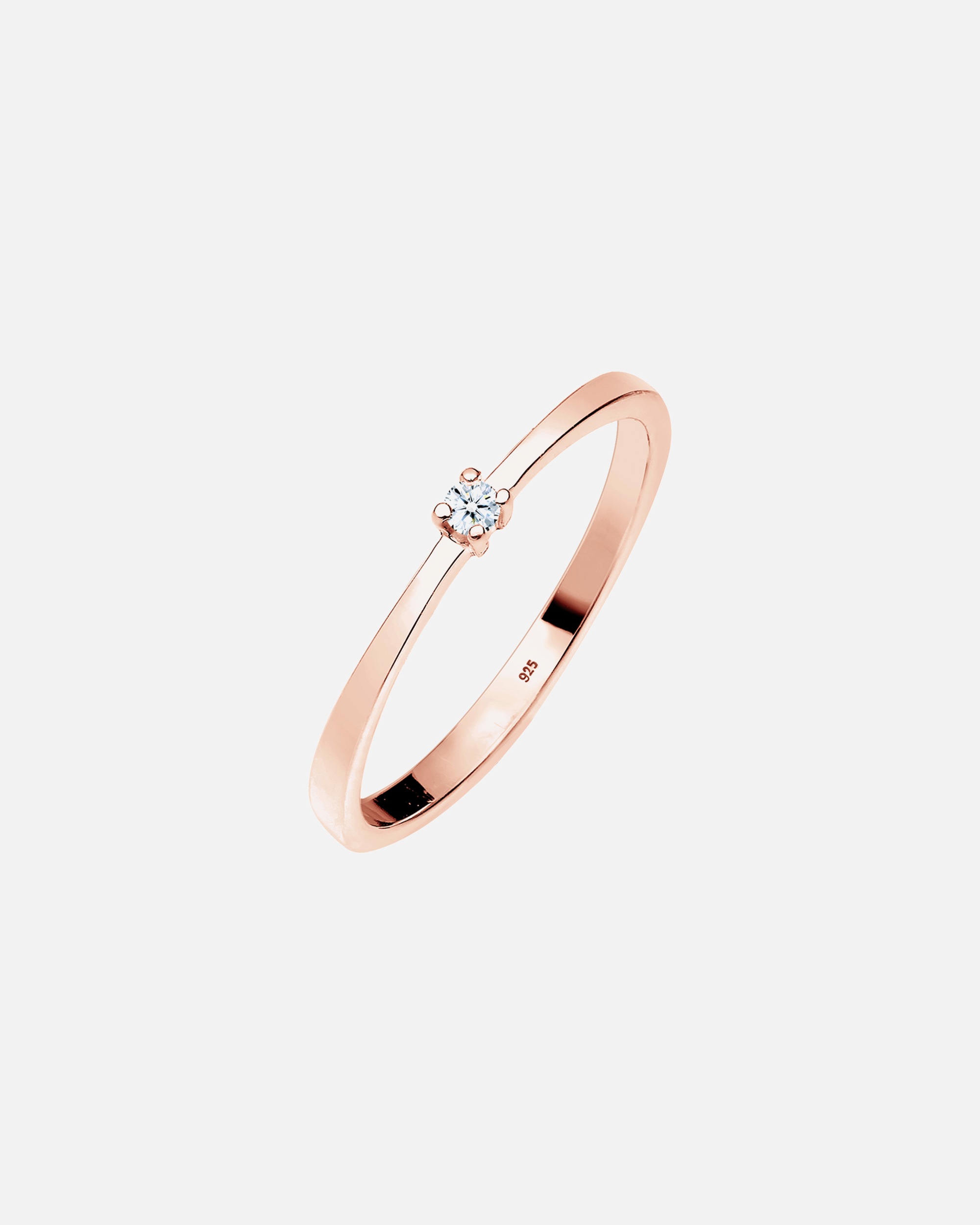 Elli DIAMONDS Femme Classique avec un Diamant (0,03 ct) en Argent Sterling 925