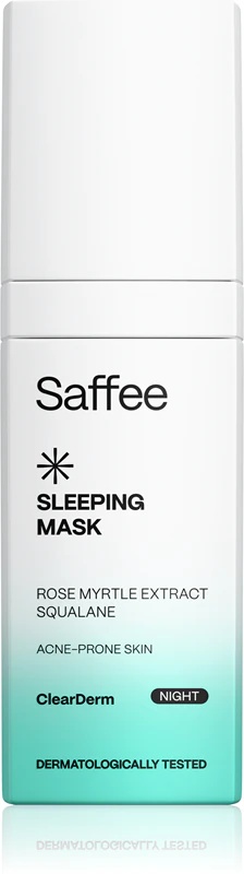 „Saffee ClearDerm“ naktinė kaukė probleminei odai
