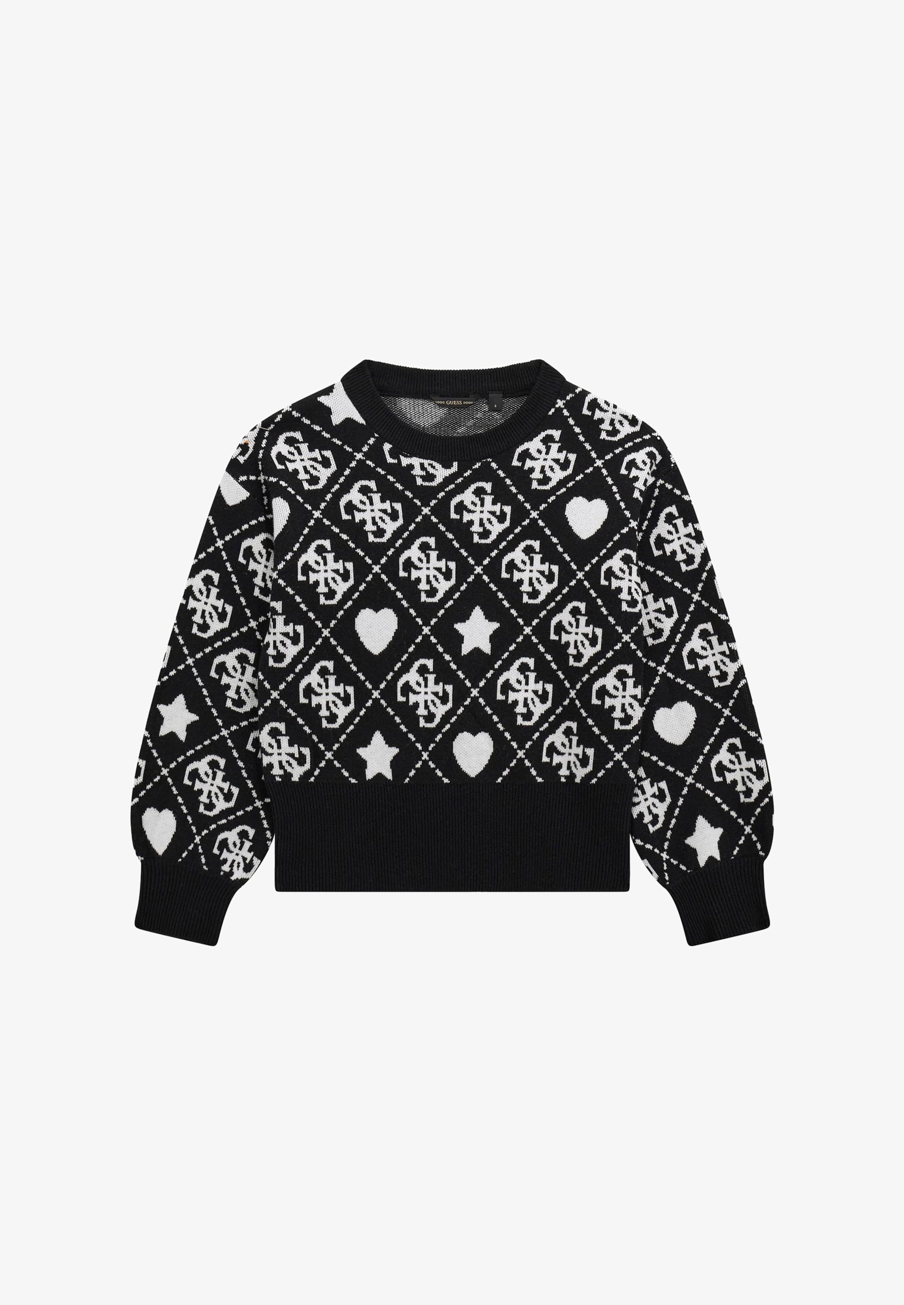 Guess LOGO - Jumper - mehrfarbig schwarz
