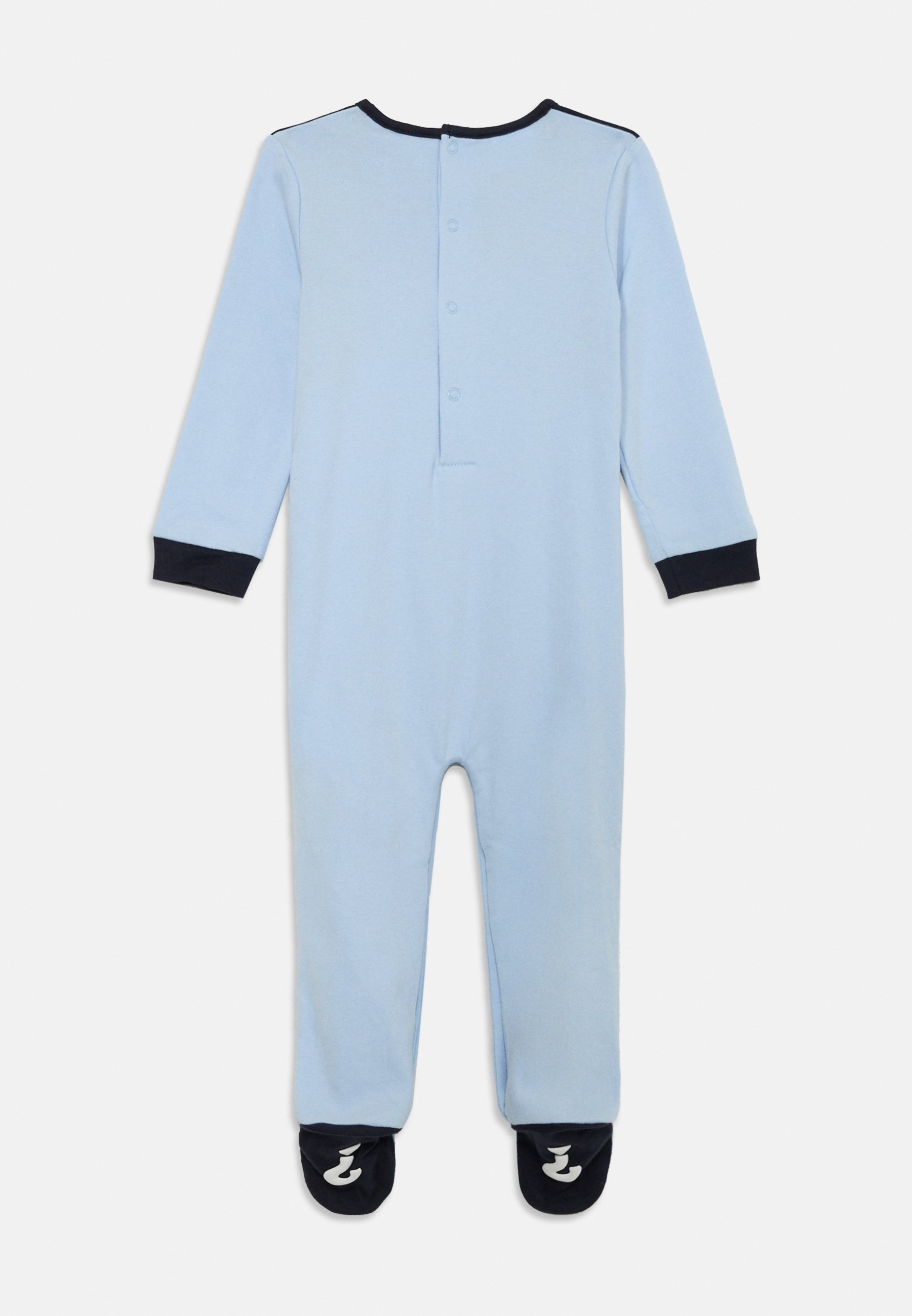 Guess BABY INTERLOCK OVERALL UNISEX pidžaama - sinine valgus