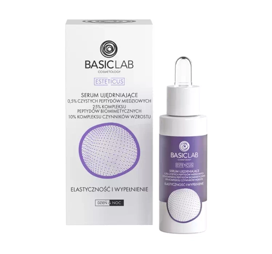 BasicLab Esteticus ujędrniające serum z 0,5% czystych peptydów miedziowych 30 ml