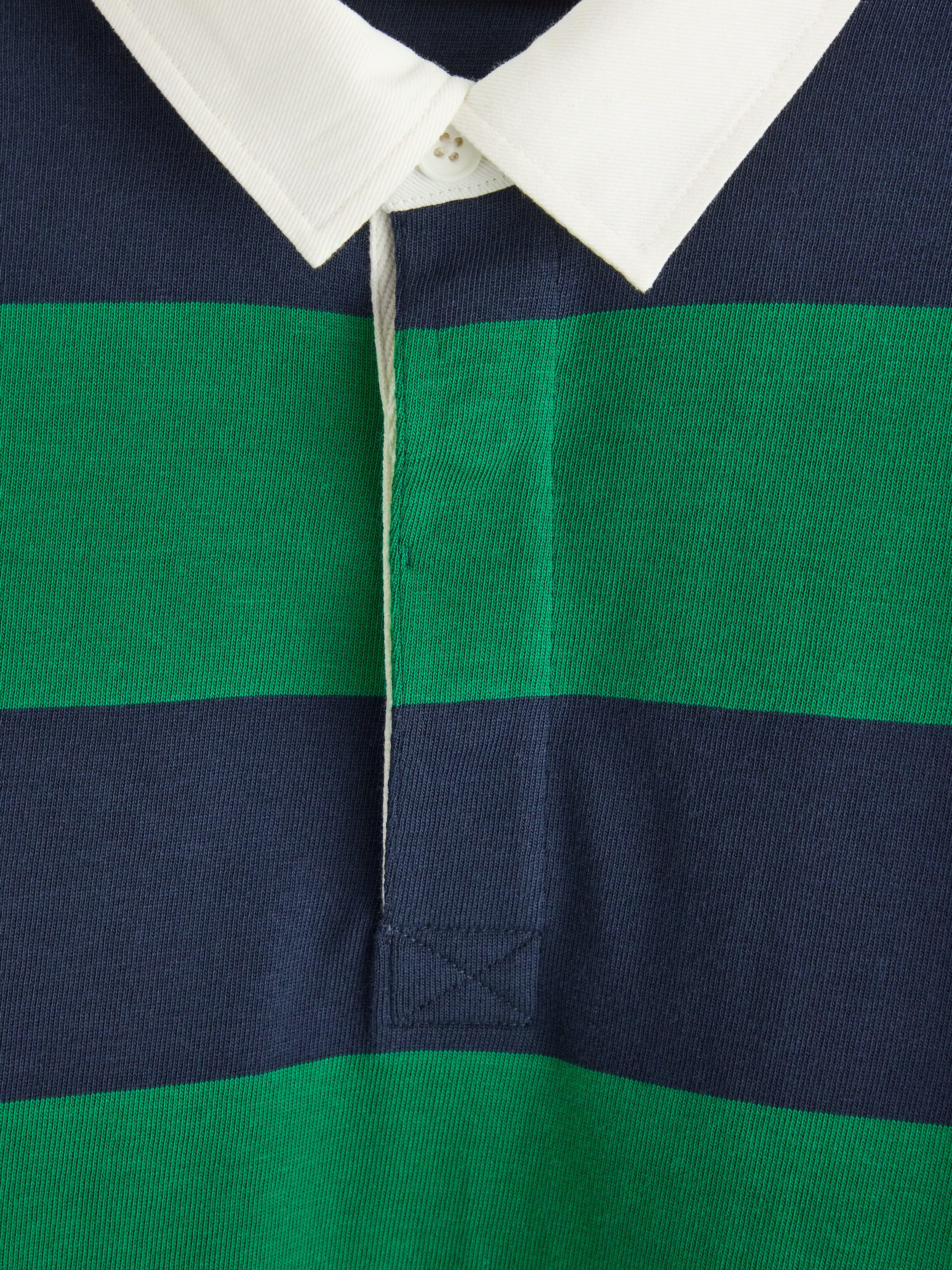 Camiseta de rugby verde oscuro
