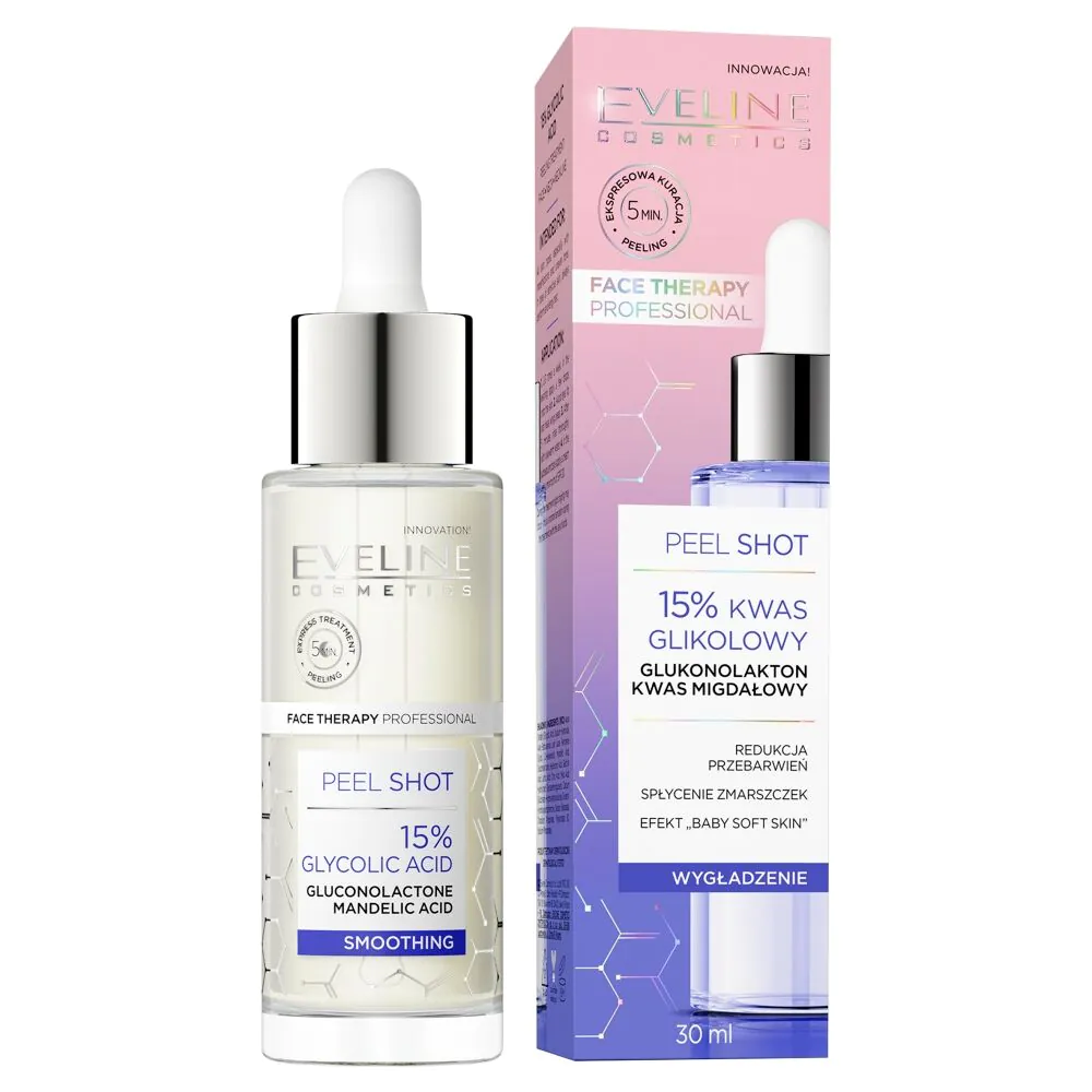 Eveline Peel Shot Peeling kwasowy do twarzy z kwasem AHA 15%