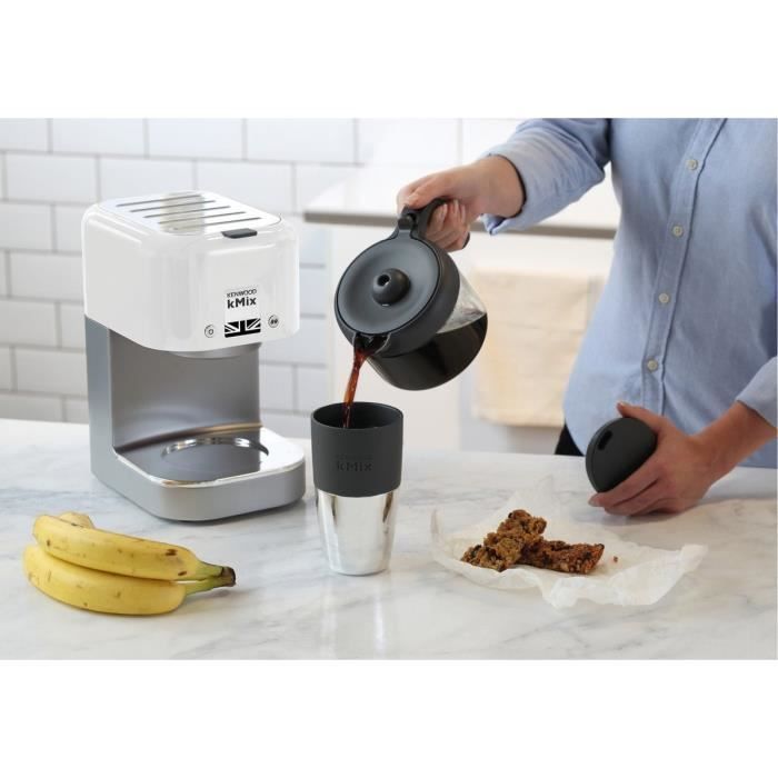 Cafetière filtre kMix - KENWOOD - COX750WH - 1200 W - Blanc - 8 tasses - Sélecteur d'arôme