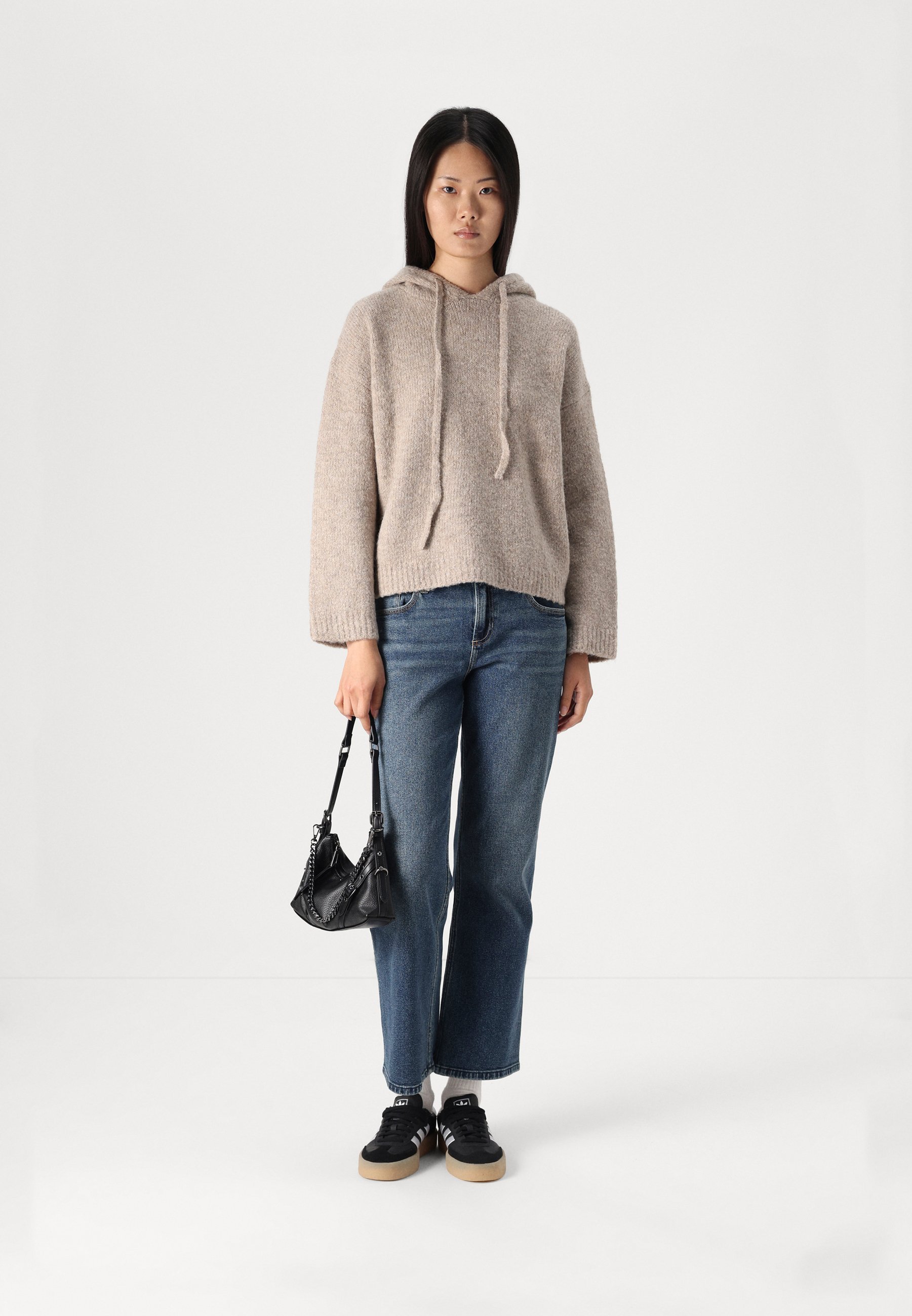 Gina Tricot HOODIE - Hoodie - beige gemêleerd