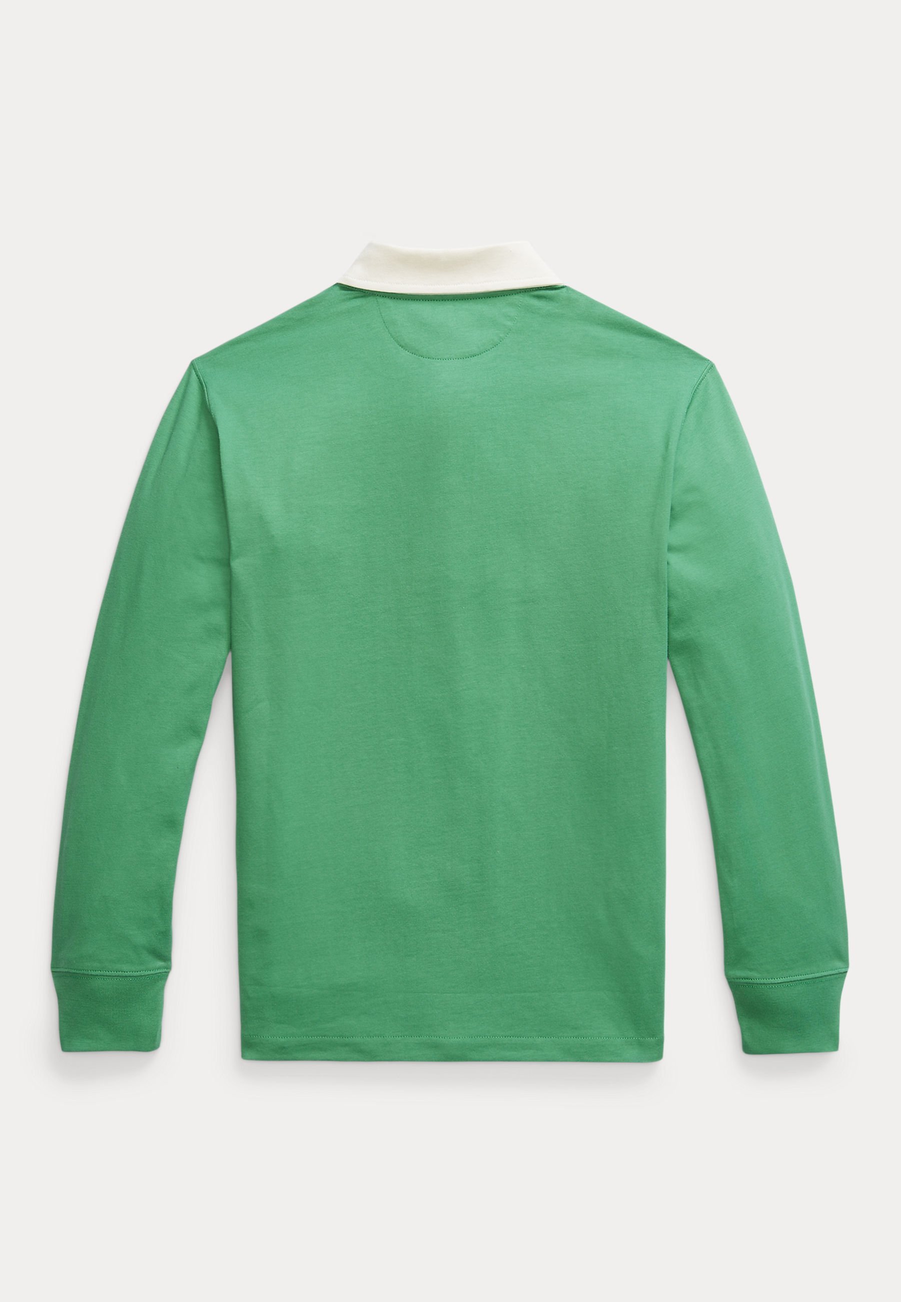 Polo Ralph Lauren Maglia da rugby in jersey di cotone con logo applicato - Maglia a maniche lunghe - verde zattera