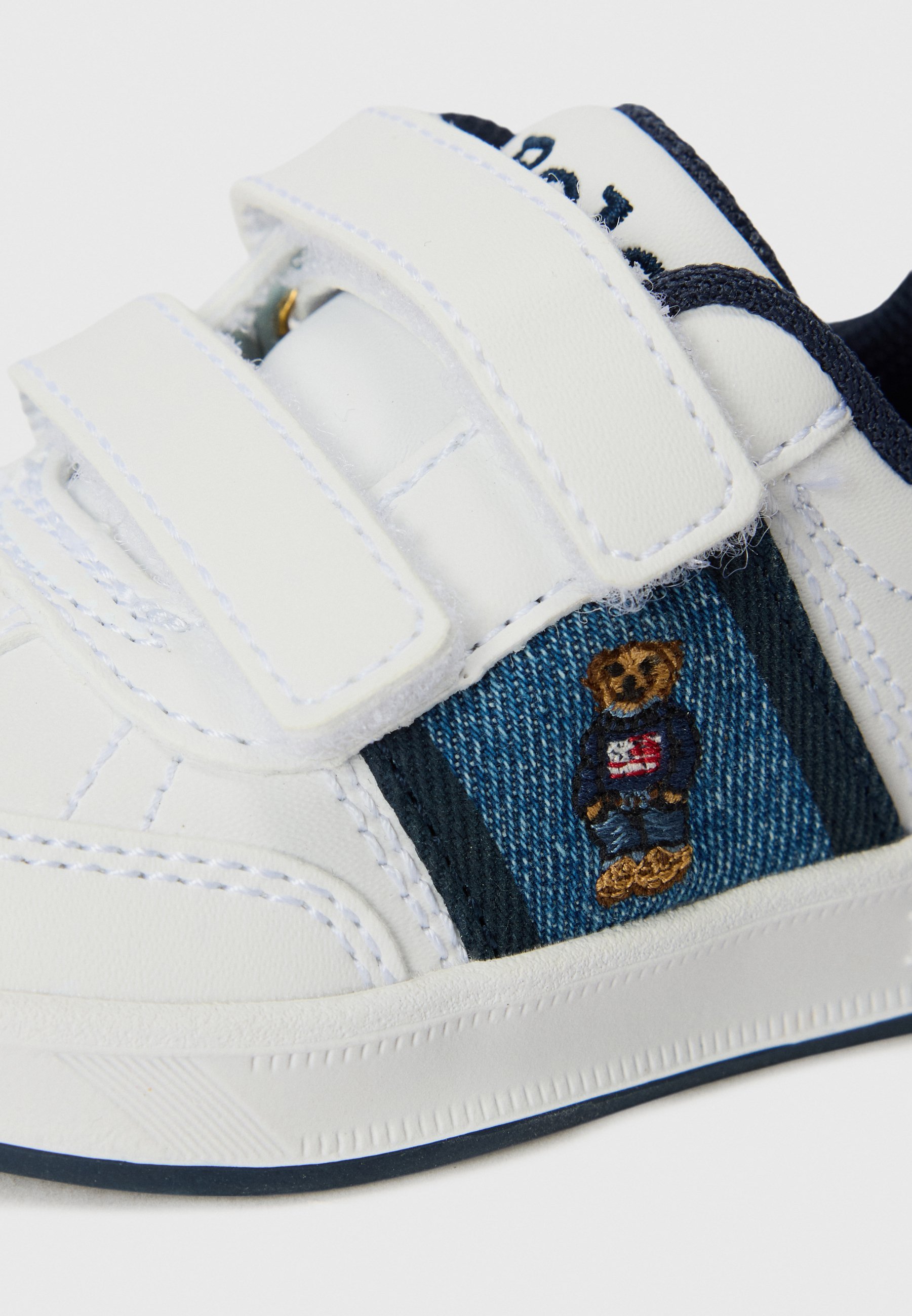 Polo Ralph Lauren HERITAGE COURT III UNISEX - Trampki - biały/granatowy