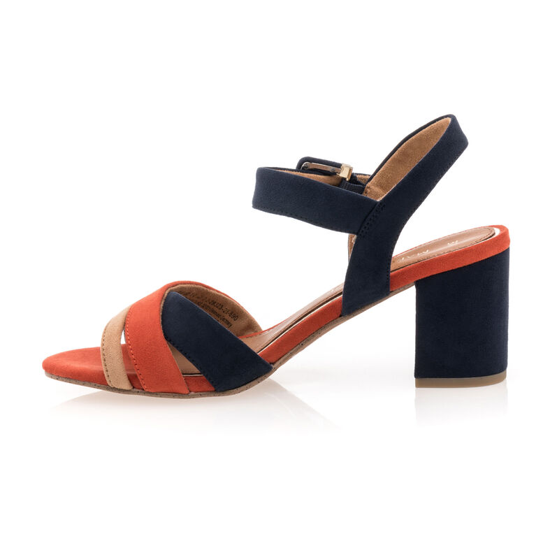 Blauwe sandalen/open teenschoenen voor dames