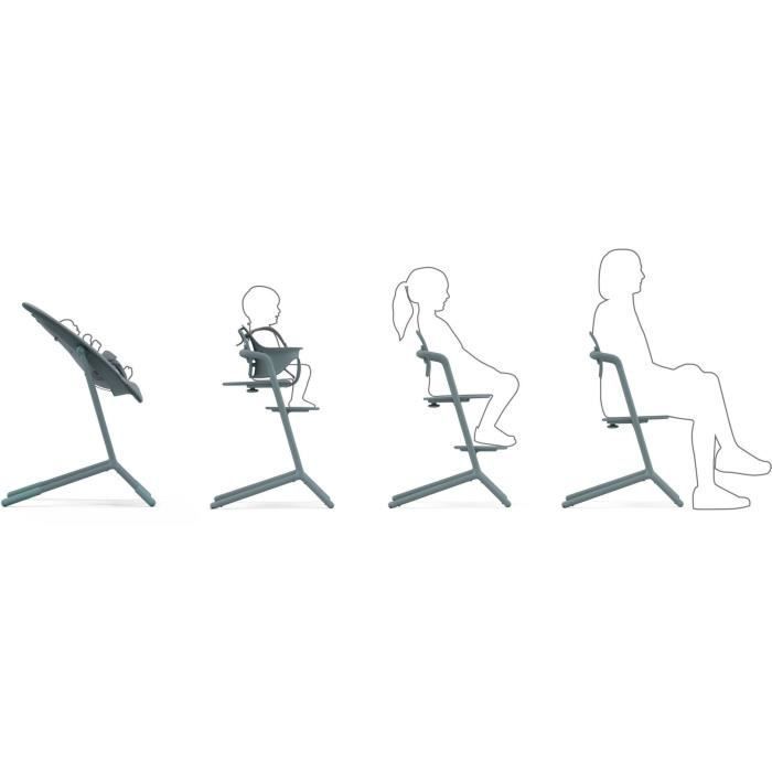 CYBEX - Trona ajustable y convertible Lemo 2 - Azul piedra