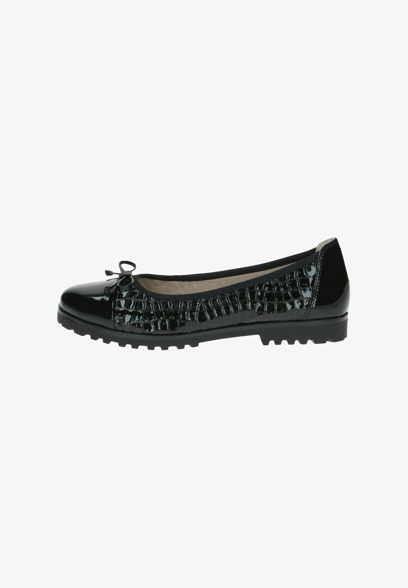 Caprice ballerina's - zwarte krokodillenprint