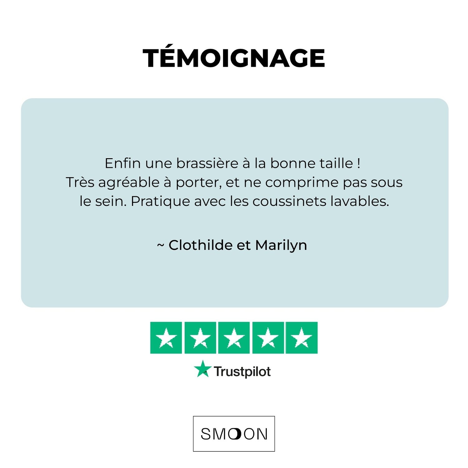 Smoon Lingerie Brassière et coussinets d'allaitement