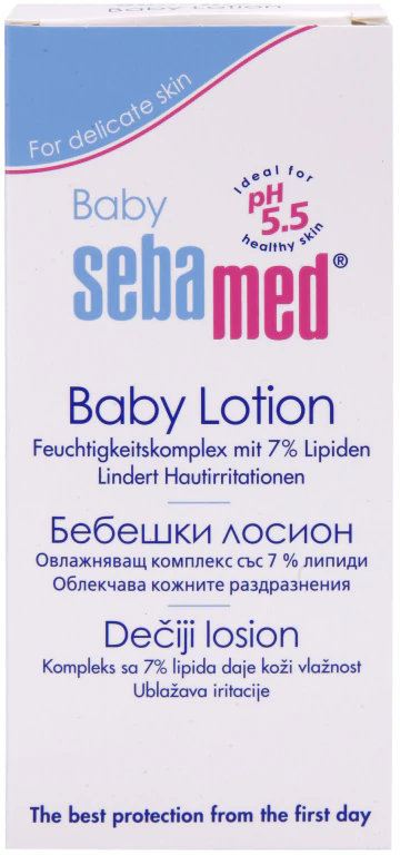 Leite hidratante corporal Sebamed Baby Care