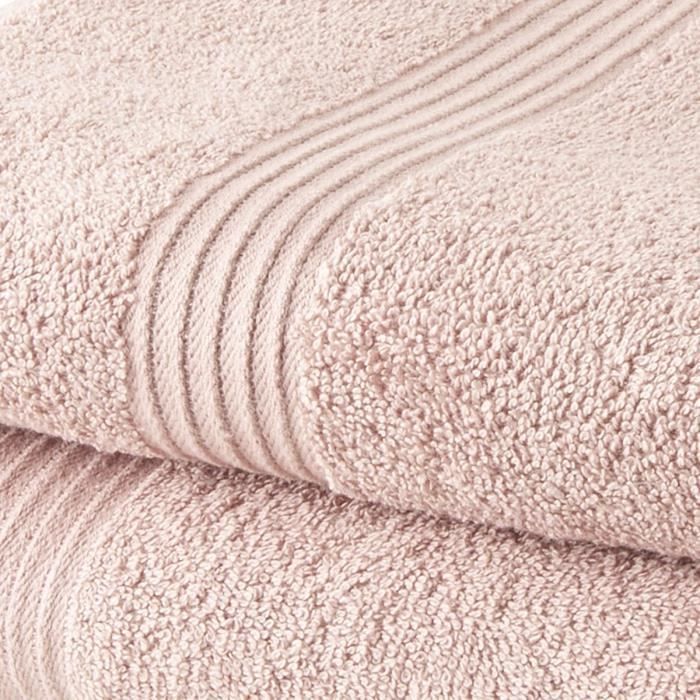 TODAY Set of 1 Bath Sheet 100% Cotton 70x130 cm + 1 Bath Towel 50x100 cm - Sand Rose