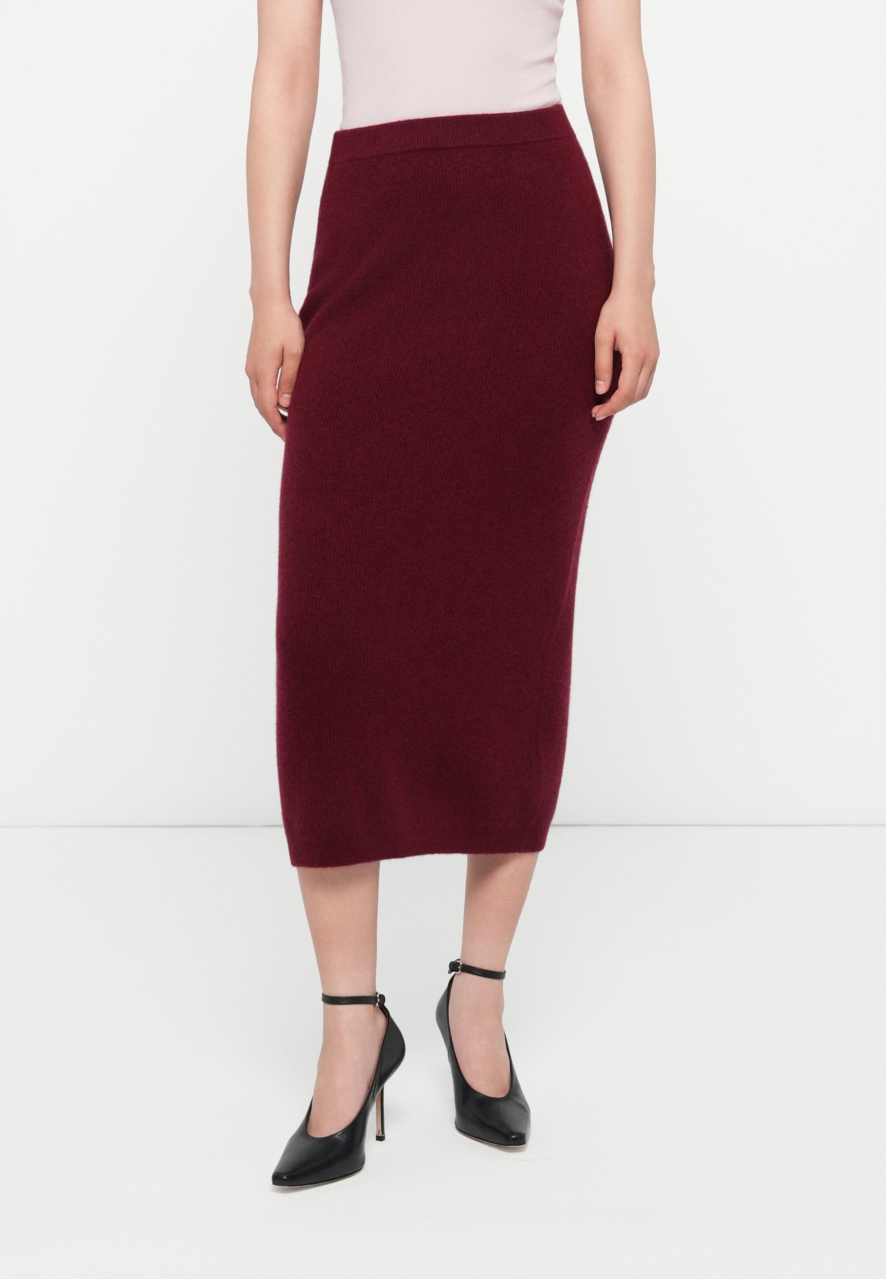 Jupe crayon American Vintage RAXOW - rouge foncé