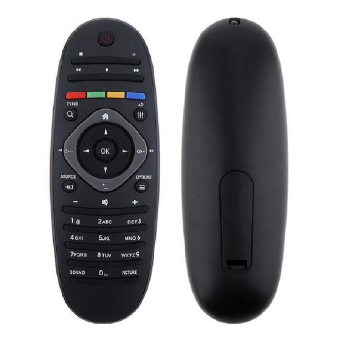Mando a distancia universal - Philips - Negro - ABS ecológico - Duradero - Fácil de usar