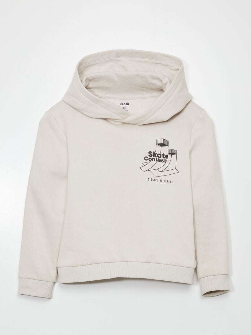 Fleece hoodie - WIT