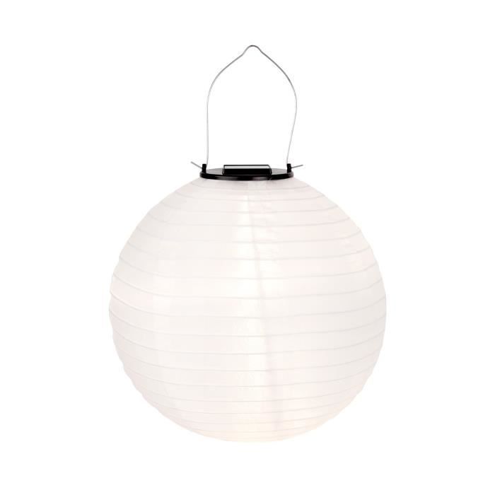 Linterna solar LED SevenOn para exteriores, blanca, 6000K, 7 horas de duración.