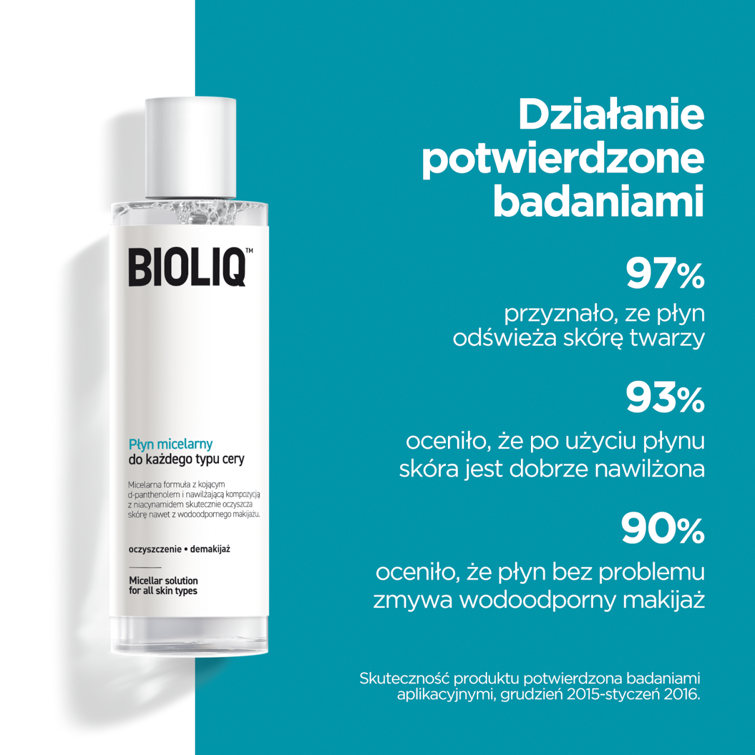 Fluido micelar Bioliq para todos os tipos de pele 200ml Limpeza