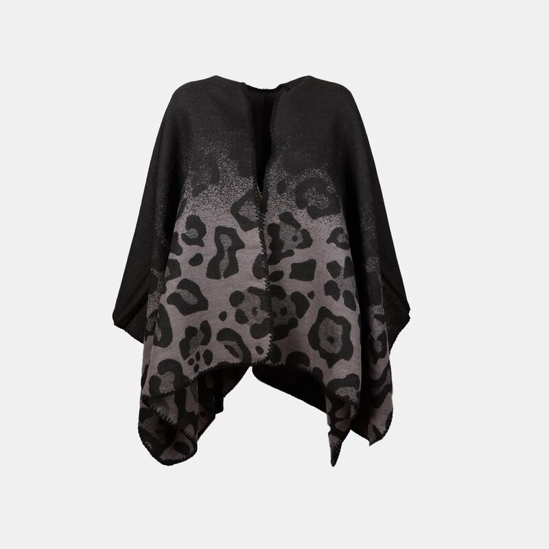 Poncho da donna maculato