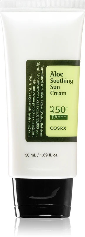 „Cosrx“ raminamasis alavijo kremas nuo saulės SPF 50