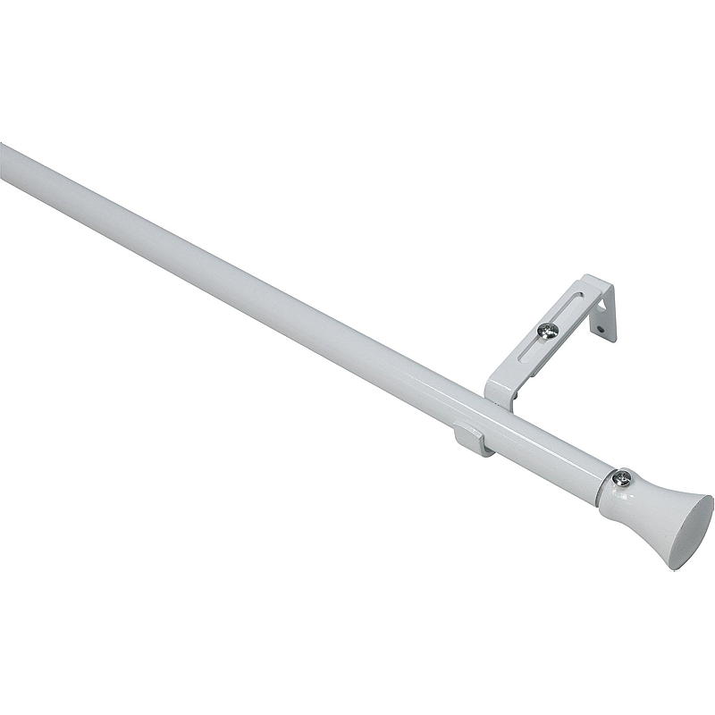 Tringle à rideaux blanche 120-210 cm